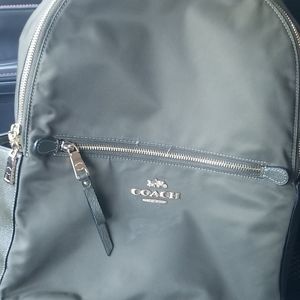 Olive green coach backpack